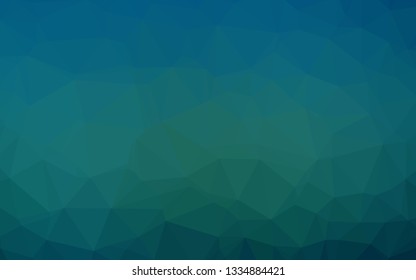 Light BLUE vector polygon abstract backdrop. Modern geometrical abstract illustration with gradient. The best triangular design for your business.