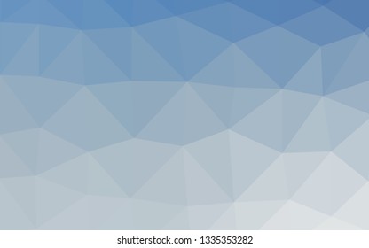 Light BLUE vector polygon abstract backdrop. Triangular geometric sample with gradient.  Textured pattern for background.