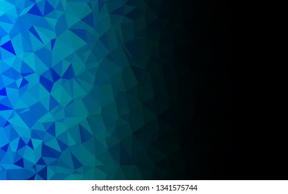 Light BLUE vector polygon abstract background. A sample with polygonal shapes. Brand new style for your business design.