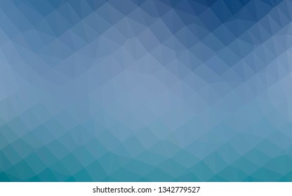 Light BLUE vector polygon abstract backdrop. Shining colored illustration in a Brand new style. Completely new design for your business.