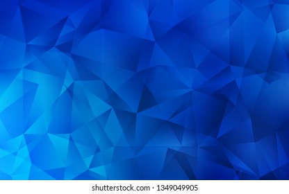 Light BLUE vector polygon abstract layout. A sample with polygonal shapes. A completely new design for your leaflet.
