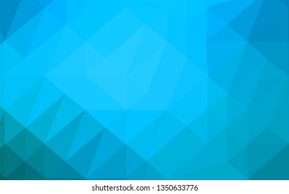 Light BLUE vector polygon abstract layout. Shining colored illustration in a Brand new style. New texture for your design.
