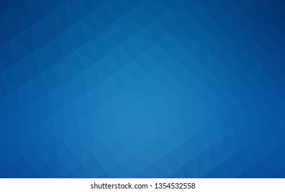 Light BLUE vector polygon abstract backdrop. Creative illustration in halftone style with gradient. Template for your brand book.