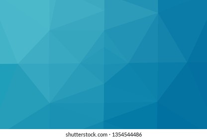 Light BLUE vector polygon abstract backdrop. Colorful illustration in Origami style with gradient.  Template for a cell phone background.