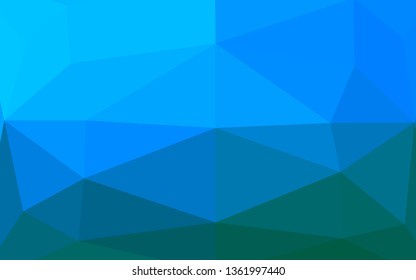 Light BLUE vector polygon abstract layout. A completely new color illustration in a vague style. Completely new template for your business design.