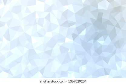 Light BLUE vector polygon abstract backdrop. Polygonal abstract illustration with gradient. A completely new design for your leaflet.