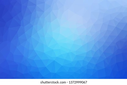 Light BLUE vector polygon abstract backdrop. Colorful abstract illustration with triangles. New template for your brand book.