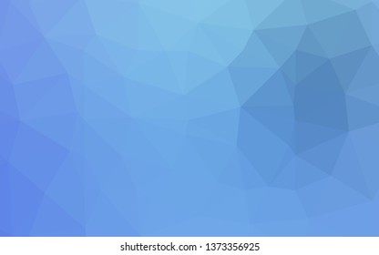 Light BLUE vector polygon abstract layout. Colorful abstract illustration with gradient. Brand new design for your business.