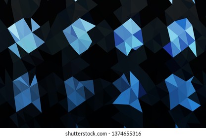Light BLUE vector polygon abstract background. An elegant bright illustration with gradient. Completely new template for your business design.