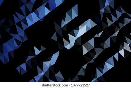 Light BLUE vector polygon abstract backdrop. A completely new color illustration in a vague style. Polygonal design for your web site.