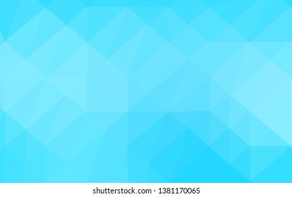 Light BLUE vector polygon abstract backdrop. A completely new color illustration in a vague style. The best triangular design for your business.