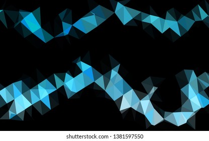 Light BLUE vector polygon abstract layout. A vague abstract illustration with gradient. Elegant pattern for a brand book.