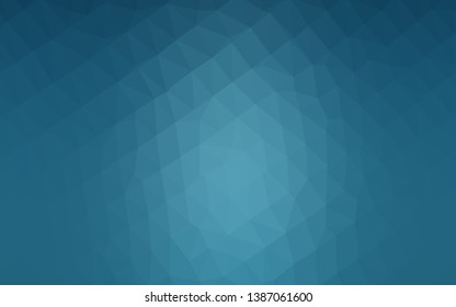 Light BLUE vector polygon abstract backdrop. An elegant bright illustration with gradient. The best triangular design for your business.