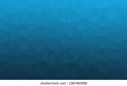 Light BLUE vector polygon abstract background. A sample with polygonal shapes. Brand new style for your business design.