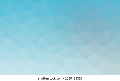 Light BLUE vector polygon abstract layout. Shining colored illustration in a Brand new style. The best triangular design for your business.