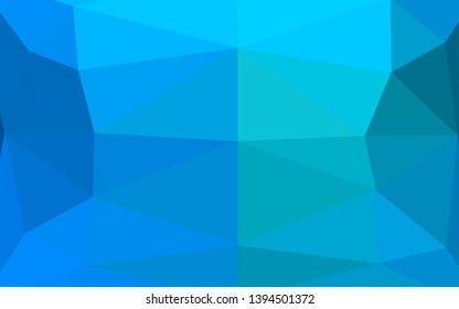 Light BLUE vector polygon abstract layout. An elegant bright illustration with gradient. Template for your brand book.