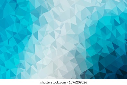 Light BLUE vector polygon abstract layout. Geometric illustration in Origami style with gradient. New texture for your design.