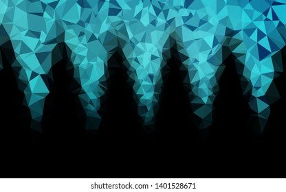 Light BLUE vector polygon abstract background. Colorful abstract illustration with gradient. Template for a cell phone background.