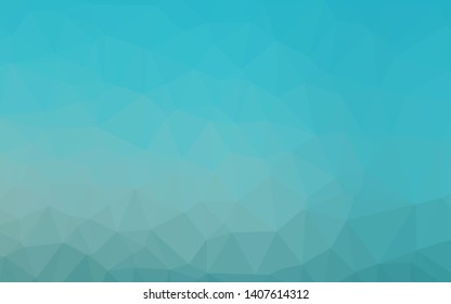 Light BLUE vector polygon abstract layout. Creative illustration in halftone style with gradient. Brand new style for your business design.