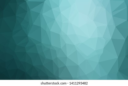 Light BLUE vector polygon abstract background. Colorful illustration in abstract style with gradient. Polygonal design for your web site.
