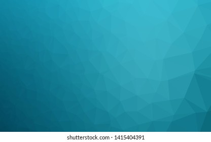 Light BLUE vector polygon abstract layout. Shining illustration, which consist of triangles. Triangular pattern for your business design.