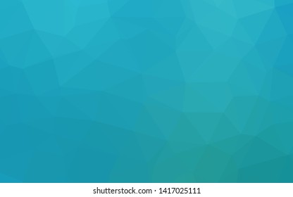 Light BLUE vector polygon abstract backdrop. An elegant bright illustration with gradient. Triangular pattern for your business design.