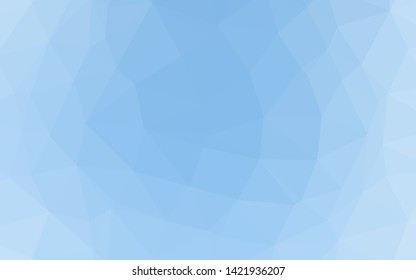 Light BLUE vector polygon abstract backdrop. Colorful illustration in abstract style with gradient. New texture for your design.