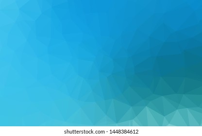 Light BLUE vector polygon abstract backdrop. Shining colored illustration in a Brand new style. Completely new design for your business.