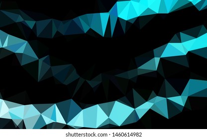 Light BLUE vector polygon abstract background. Colorful illustration in abstract style with gradient. Polygonal design for your web site.