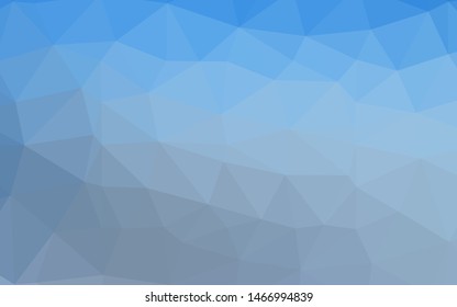 Light BLUE vector polygon abstract layout. Glitter abstract illustration with an elegant design. Completely new design for your business.