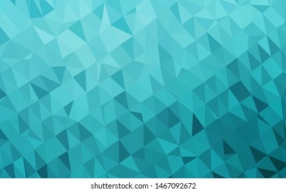 Light BLUE vector polygon abstract layout. A completely new color illustration in a vague style. Completely new template for your business design.