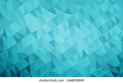 Light BLUE vector polygon abstract backdrop. Geometric illustration in Origami style with gradient. Completely new design for your business.