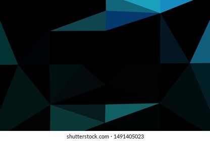 Light BLUE vector polygon abstract layout. Colorful illustration in abstract style with gradient. Brand new design for your business.
