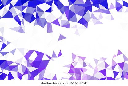 Light BLUE vector polygon abstract background. Elegant bright polygonal illustration with gradient. Template for cell phone's backgrounds.
