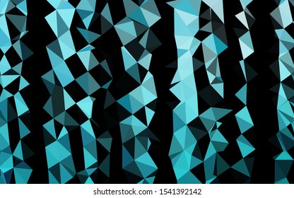 Light BLUE vector polygon abstract backdrop. Modern geometrical abstract illustration with gradient. New texture for your design.