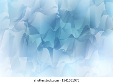 Light BLUE vector polygon abstract background. Geometric illustration in Origami style with gradient.  A completely new design for your leaflet.