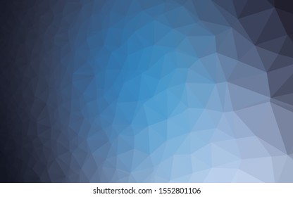 Light BLUE vector polygon abstract background. A sample with polygonal shapes. Template for your brand book.