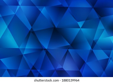 Light BLUE vector polygon abstract layout. A sample with polygonal shapes. Brand new design for your business.