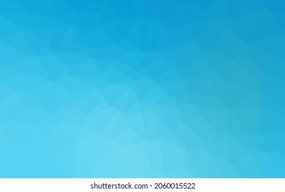 Light BLUE vector polygon abstract layout. Creative illustration in halftone style with gradient. Template for your brand book.