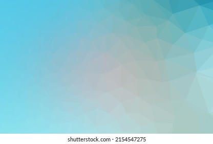 Light BLUE vector polygon abstract layout. Geometric illustration in Origami style with gradient. Textured pattern for background.