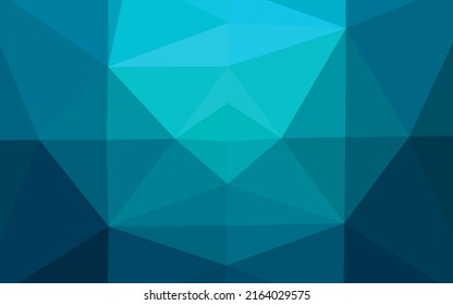 Light BLUE vector polygon abstract background. Glitter abstract illustration with an elegant design. Brand new style for your business design.