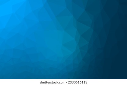 Light BLUE vector polygon abstract layout. Creative illustration in halftone style with gradient. Textured pattern for background.