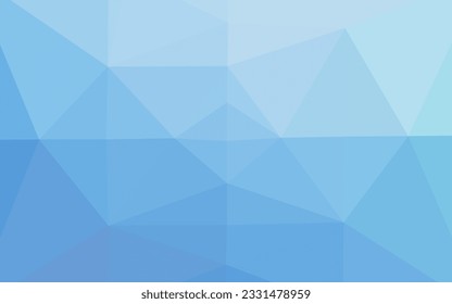 Light BLUE vector polygon abstract background. Glitter abstract illustration with an elegant design. Textured pattern for background.