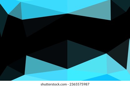 Light BLUE vector polygon abstract background. Geometric illustration in Origami style with gradient. Completely new design for your business.