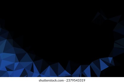 Light BLUE vector polygon abstract background. Colorful illustration in Origami style with gradient.  Elegant pattern for a brand book.