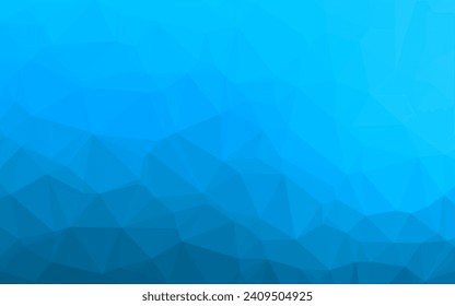 Light BLUE vector polygon abstract layout. A completely new color illustration in a vague style. Completely new design for your business.
