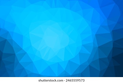 Light BLUE vector polygon abstract layout. Brand new colorful illustration in with gradient. Completely new template for your business design.