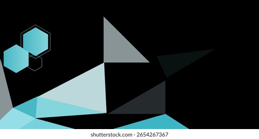 Light BLUE vector polygon abstract layout. Brand new colorful illustration in with gradient. Template for your brand book.
