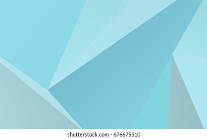 Light BLUE vector polygon abstract template. Shining colored illustration in a brand-new style. The template can be used as a background for cell phones.