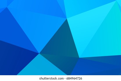 Light BLUE vector polygon abstract template. Modern geometrical abstract illustration with gradient. Brand-new style for your business design.